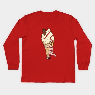 Bitesized Ice-Cream Kids Long Sleeve T-Shirt